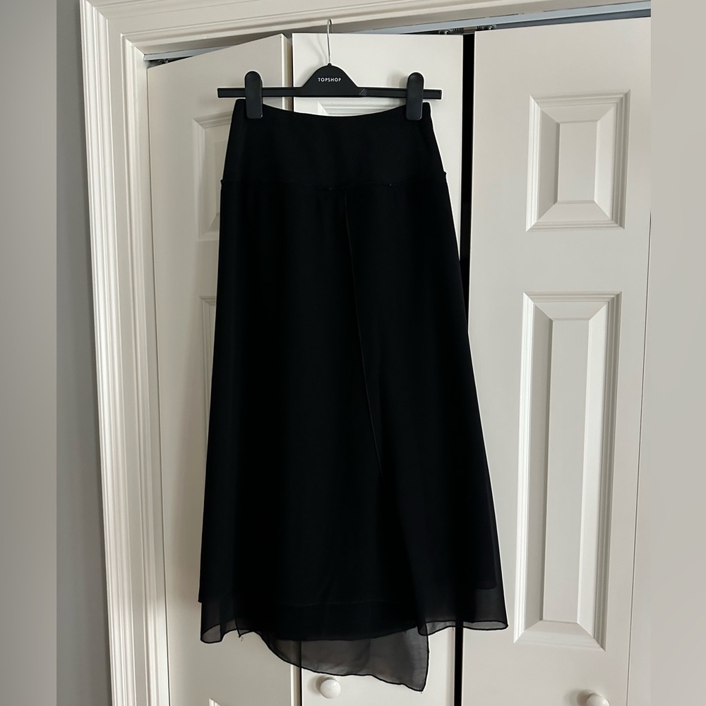 Black Tull layered maxi skirt